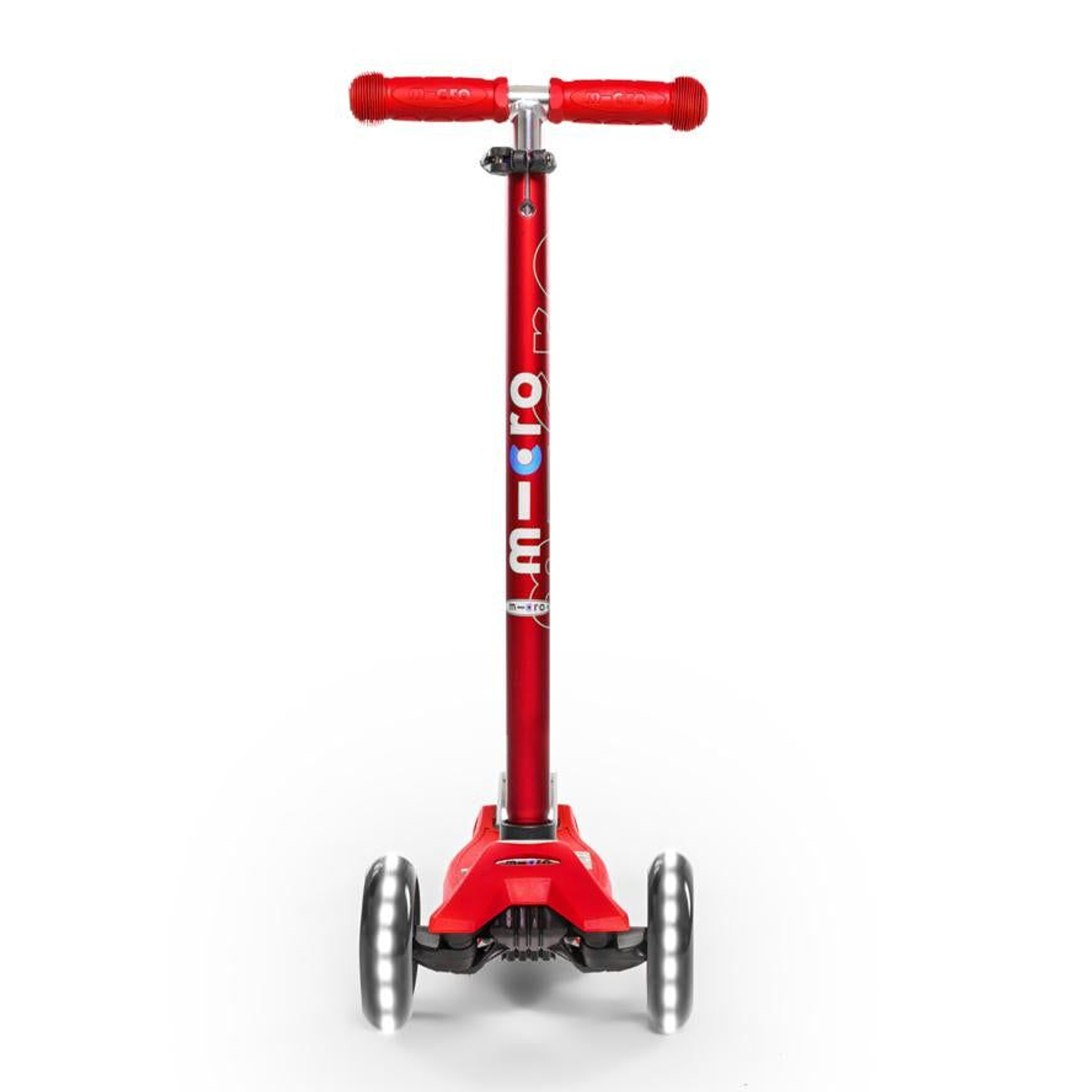 Scooter Maxi Deluxe LED Rojo 2