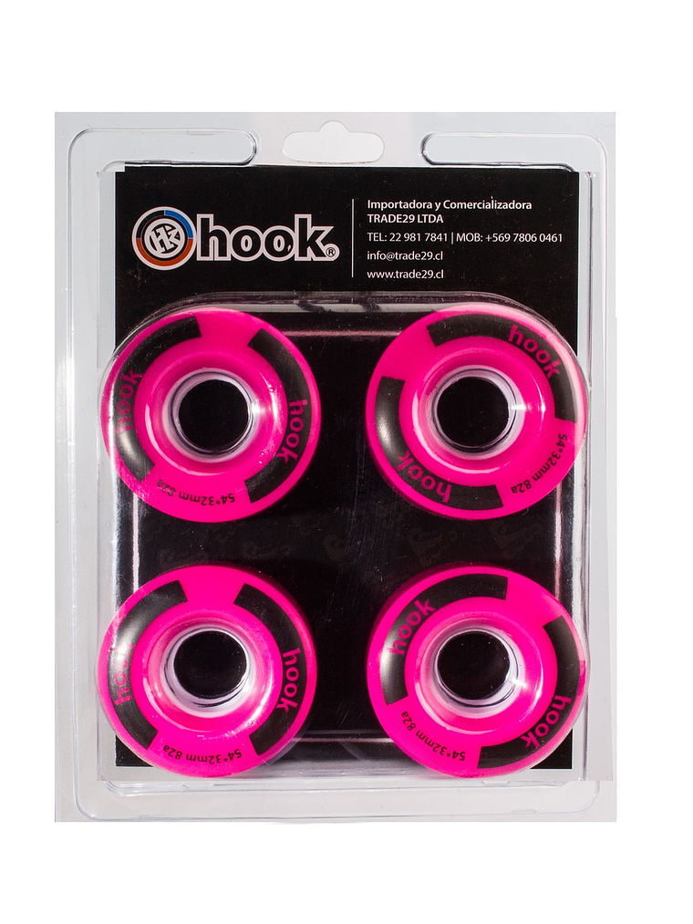 Ruedas para patín Rosadas 54mm x 32mm 1
