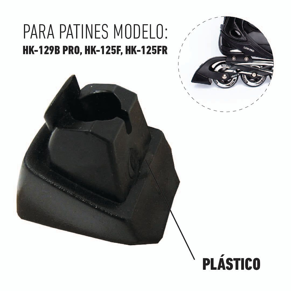 Freno para Patines en Linea Hook 3