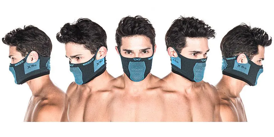 Bandana Deportiva Slim-Fit Sin Cuello Reversible X5s -Negro/Azul 4