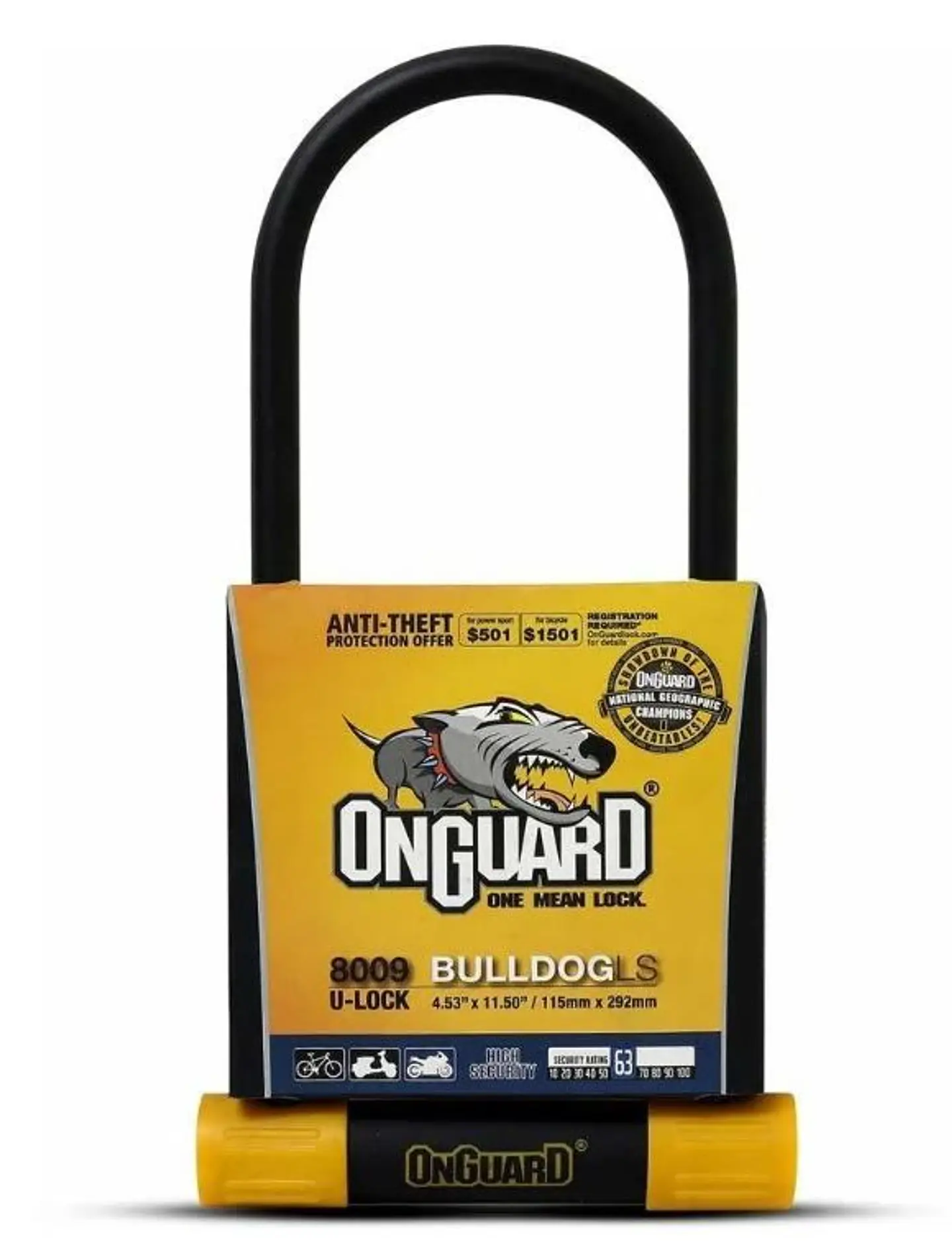 Candado Bicicleta U-Lock Bulldog Ls 115mm X 292mm 1