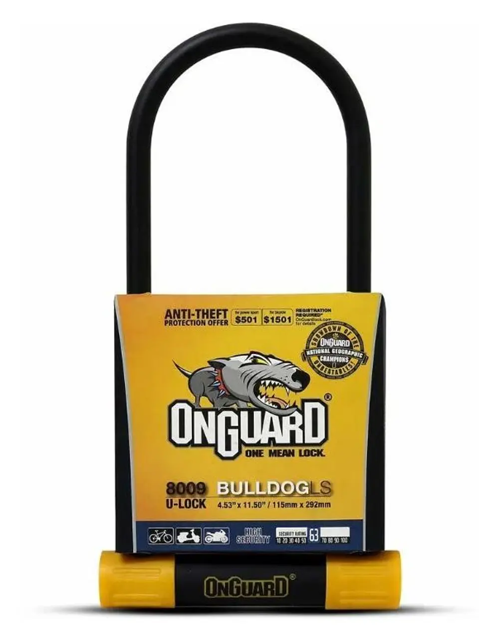 Candado Bicicleta U-Lock Bulldog Ls 115mm X 292mm 1