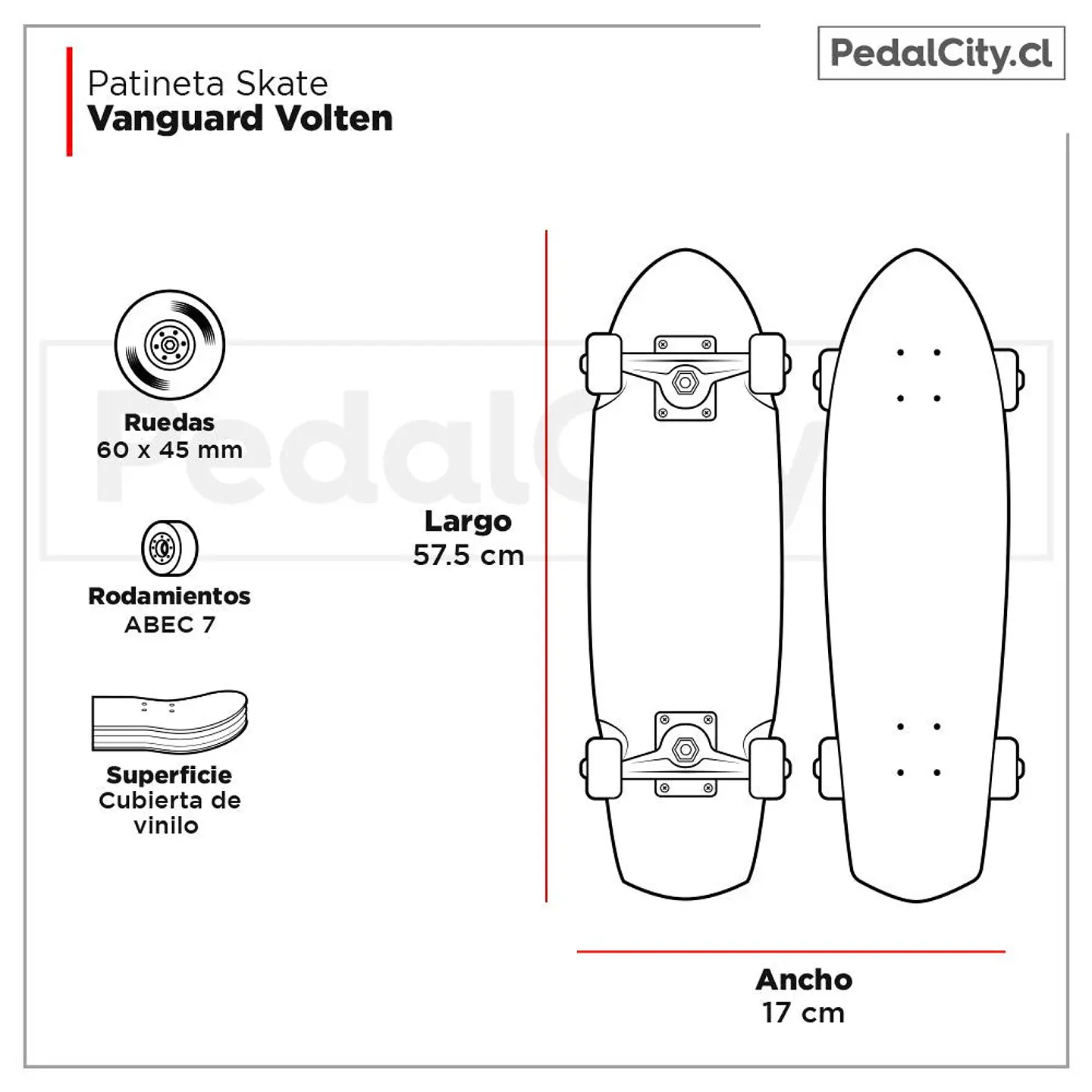 Patineta Volten Vanguard Turquise 8