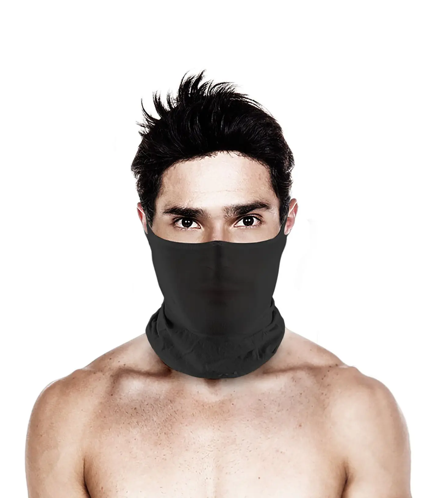 Bandanas Deportiva Tejido Extrafino Protección UV X1 - Negro 1