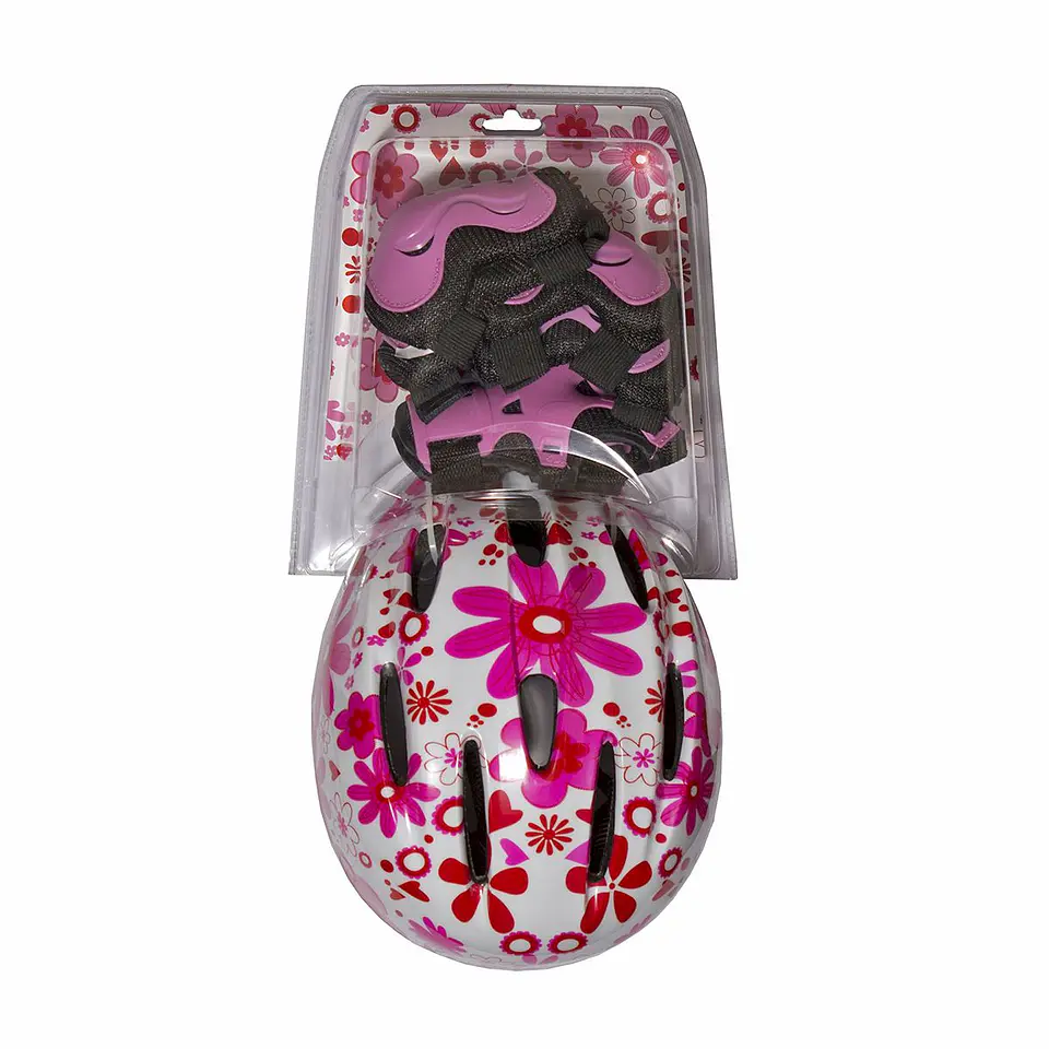 Set de casco y protecciones Hook Rosado HK-330 2