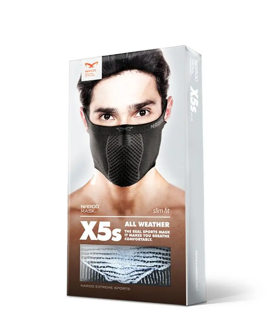 Bandana Deportiva Slim-Fit Sin Cuello Reversible X5s -Negro 2