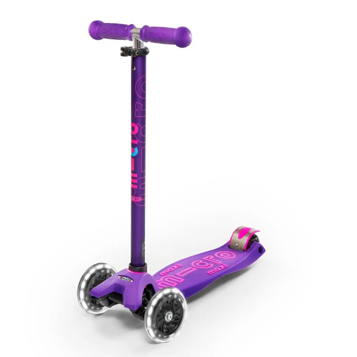 Scooter Maxi Deluxe LED Morado 1