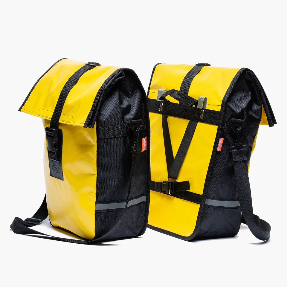 Alforja Australis OnWheels! impermeable amarilla 1