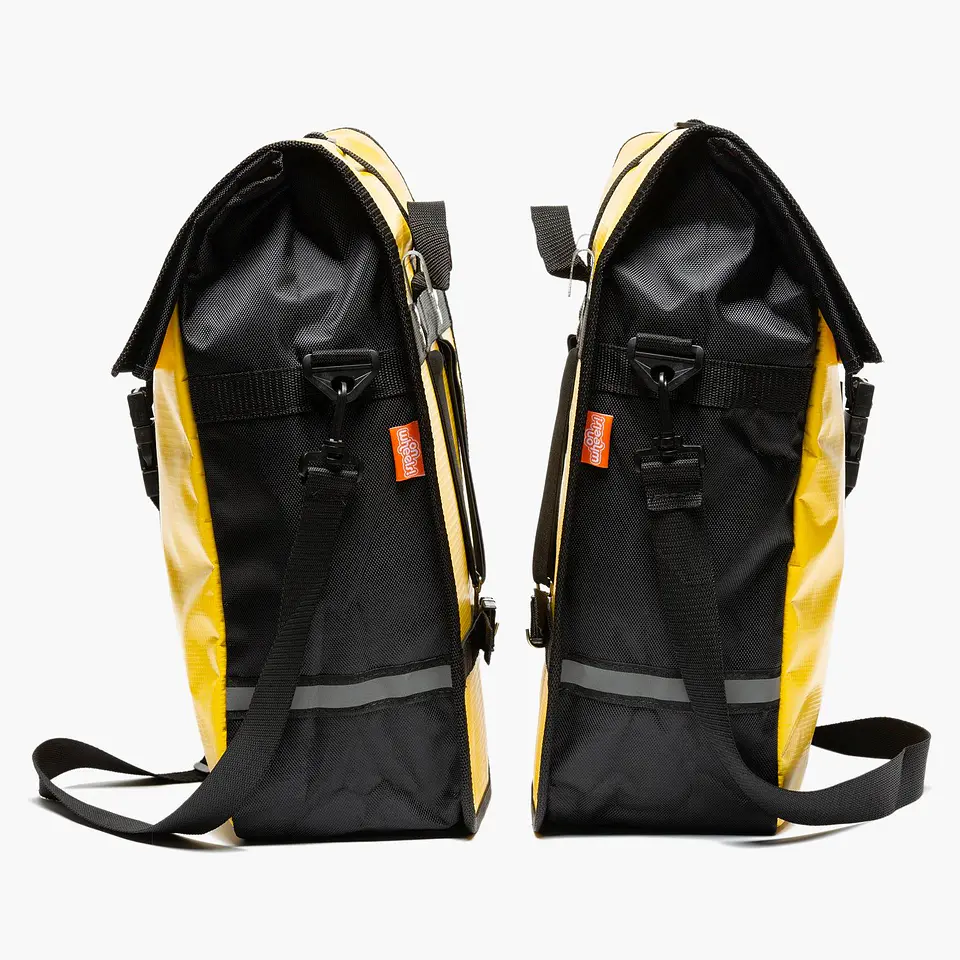 Alforja Australis OnWheels! impermeable amarilla 2