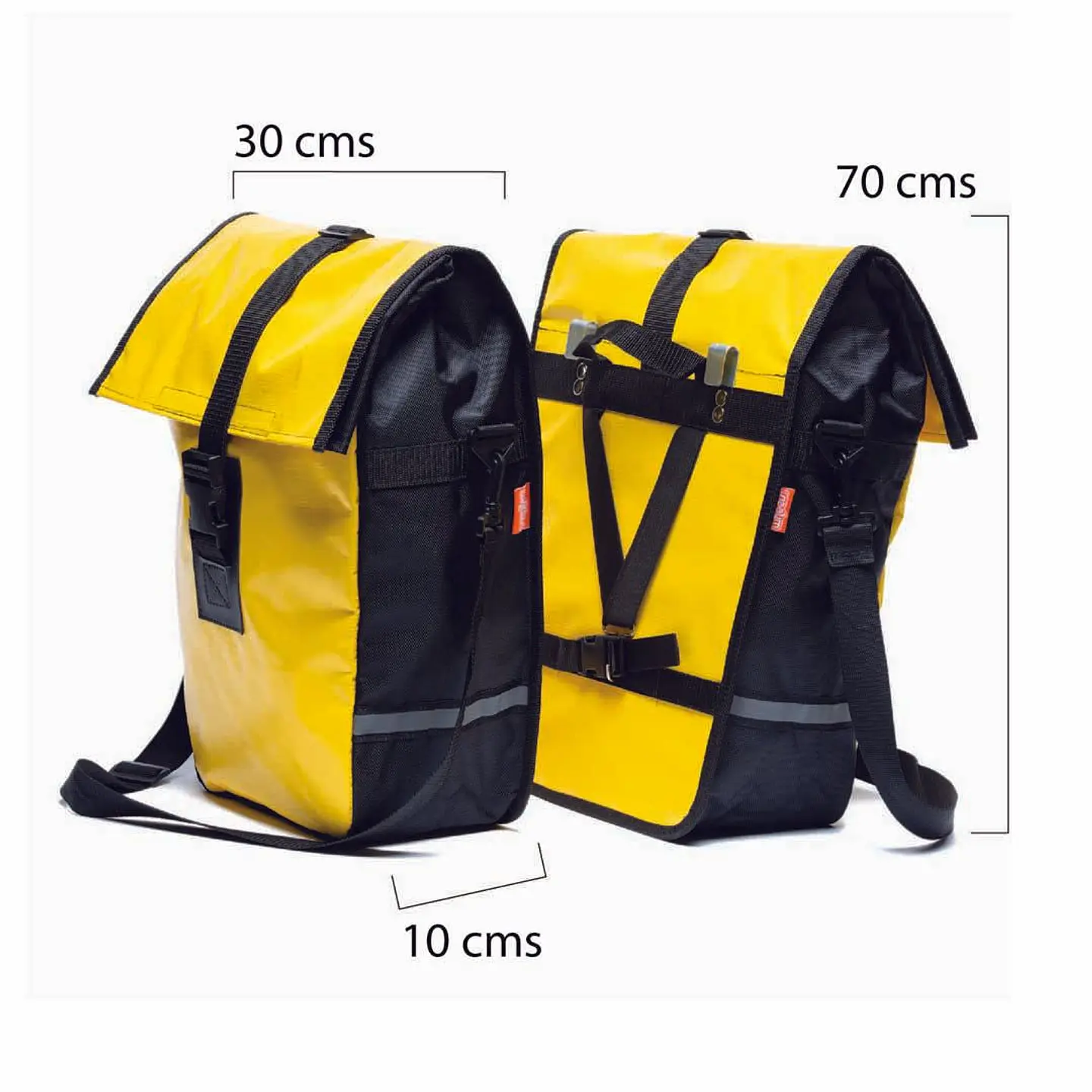 Alforja Australis OnWheels! impermeable amarilla 3
