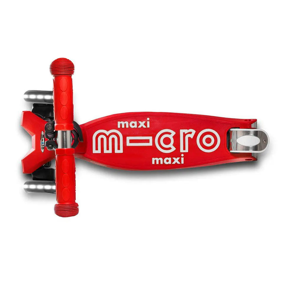 Scooter Maxi Deluxe LED Rojo 4