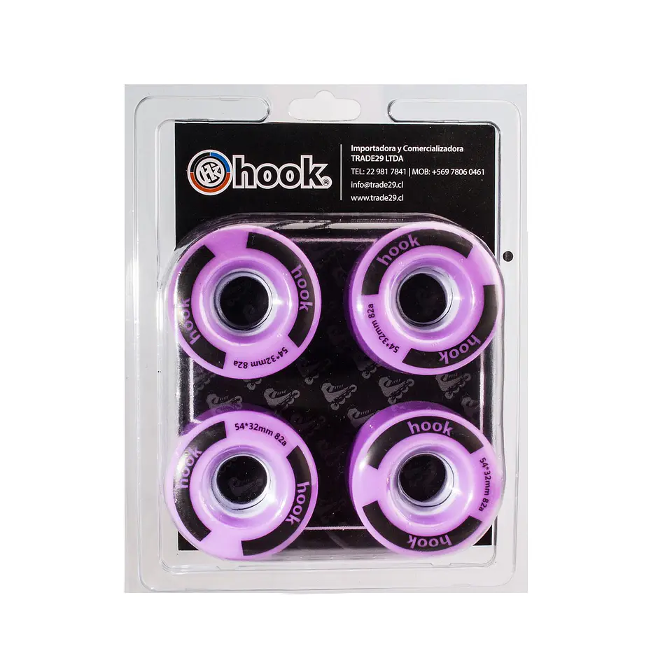 Ruedas para patín Moradas 54mm x 32mm 1