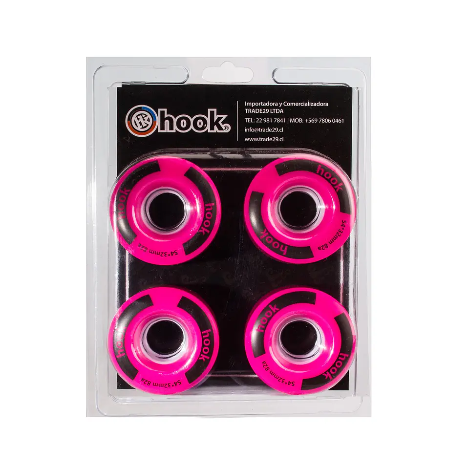 Ruedas para patín Rosadas 54mm x 32mm 1