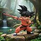 Test Figura De Ação Dragon Ball Goku Menino - Miniatura 1