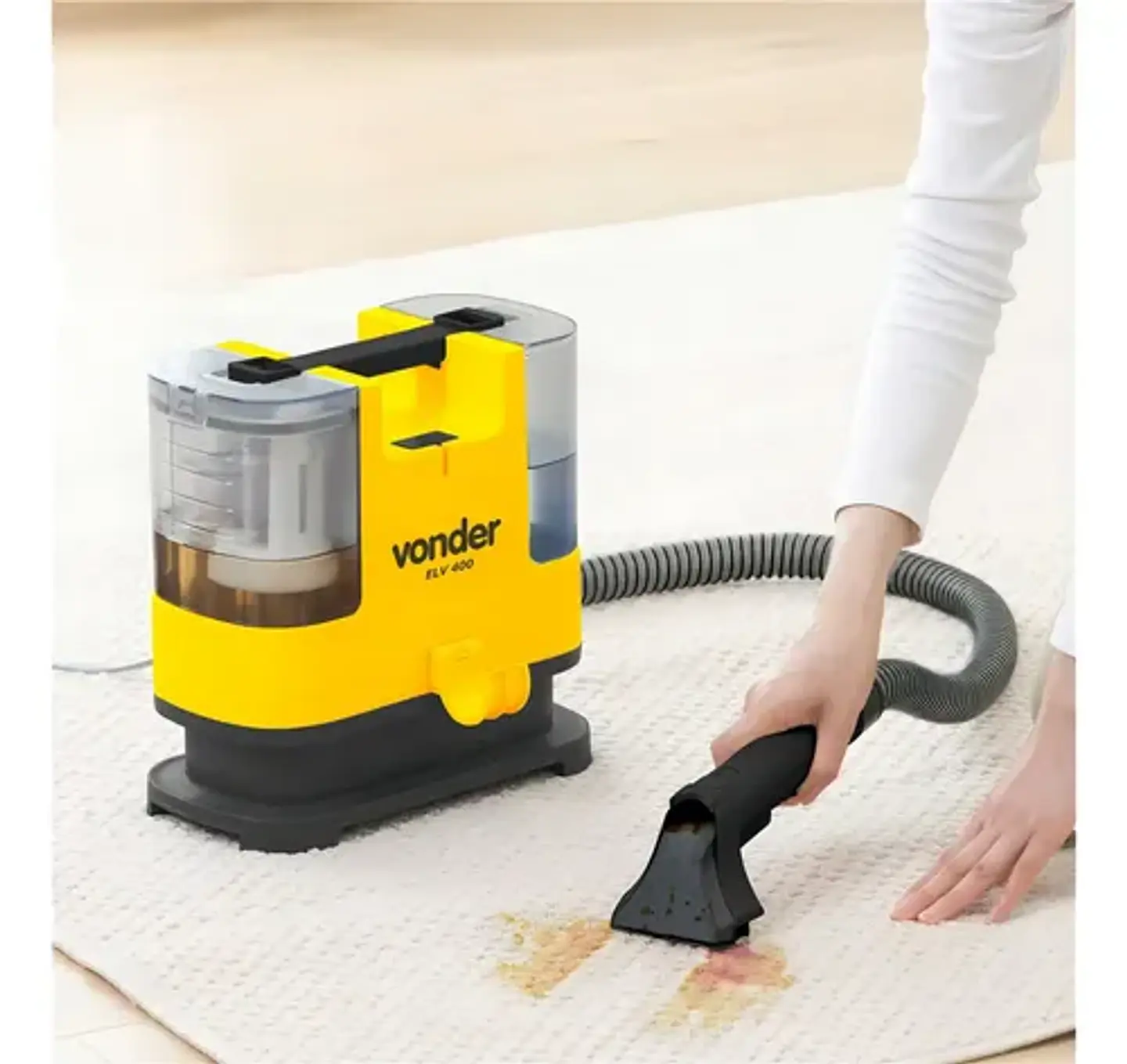 Extratora Portátil Para Limpeza Estofados Elv400 Vonder Amarelo 127v 5