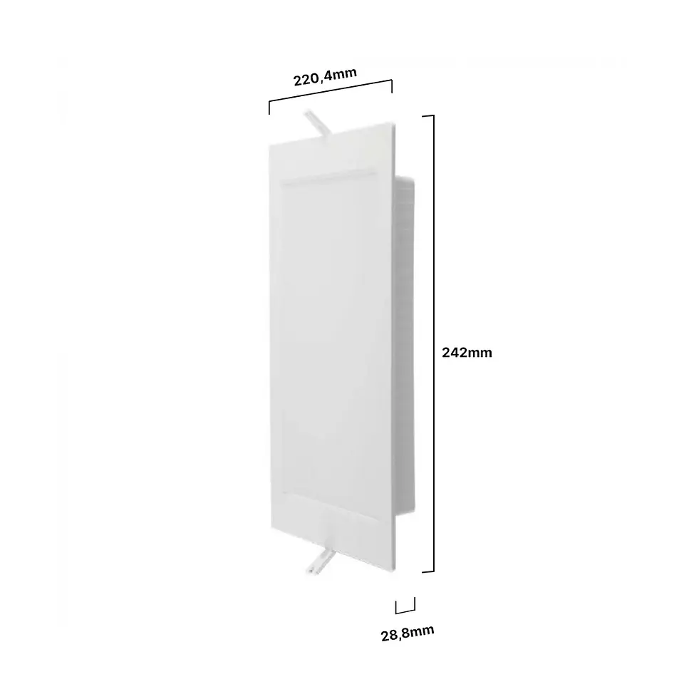 Downlight de encastrar quadrado 18W V-TAC 2