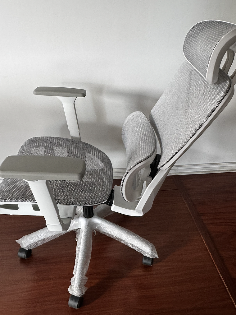 SILLA ERGONOMICA BLANCA -NET-FULL 4