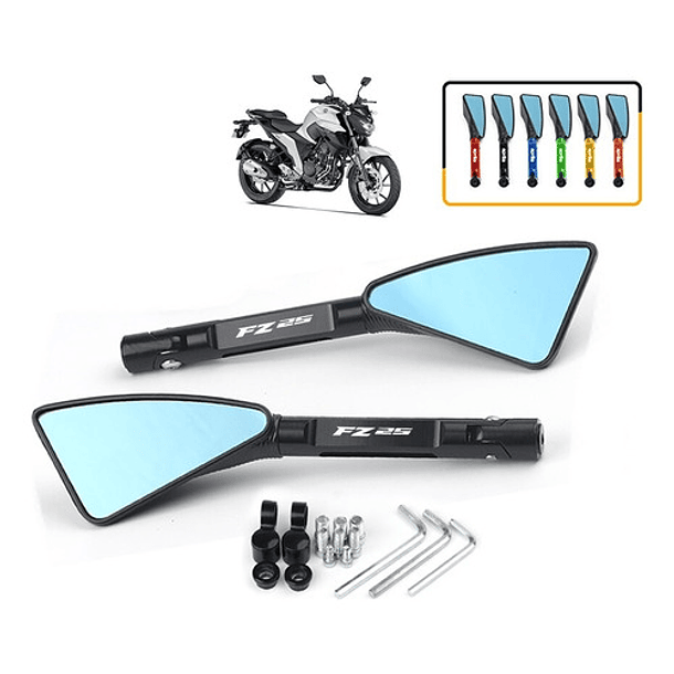 Espejos Tipo Rizoma Yamaha Fz25 Fz 25 Logo Colores + Envío 1