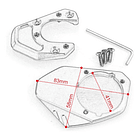 Placa Soporte Extensión Pata Apoyo Ktm Duke Rc 200 250 390 3