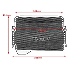 Protector Radiador Cubierta Yamaha Mt 07 Mt07 Fz07 Logo 7