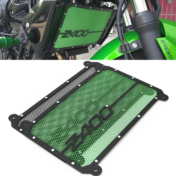 Protector Radiador Cubre Cubierta Kawasaki Z400 Z 400 Logo