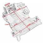 Protector Cubierta Cubre Cárter Motor Honda Crf300l Plástico 8