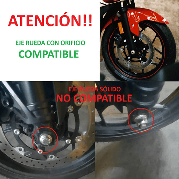 Tope Caída Slider Rueda Trasera Yamaha Mt03 Mt03a R3 R3a