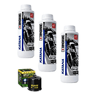 Kit Mantención Ipone Katana 10w40 Filtro Hiflo R3/a Mt03/a 1