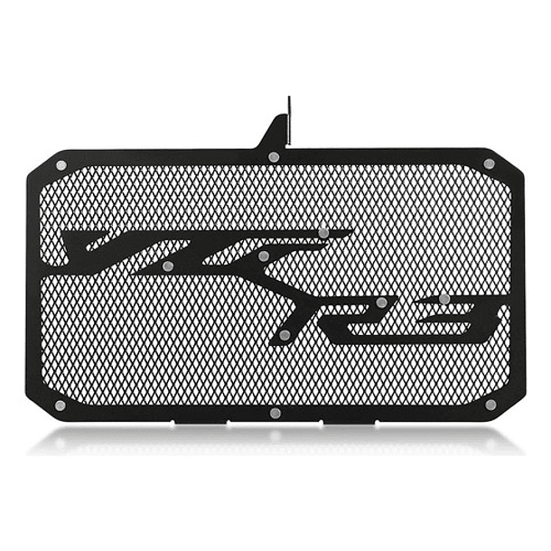 Protector Radiador Cubre Yamaha R3 R3a R 3 A Base Negra