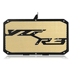 Protector Radiador Cubre Yamaha R3 R3a R 3 A Base Negra 5