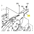 Plástico Tapa Final Cola Yamaha R3 R3a Mt03 Mt03a Original 4