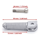 Reposapiés Apoyapiés Delantero Izq. Yamaha R3 R3a Mt03 Mt03a 4