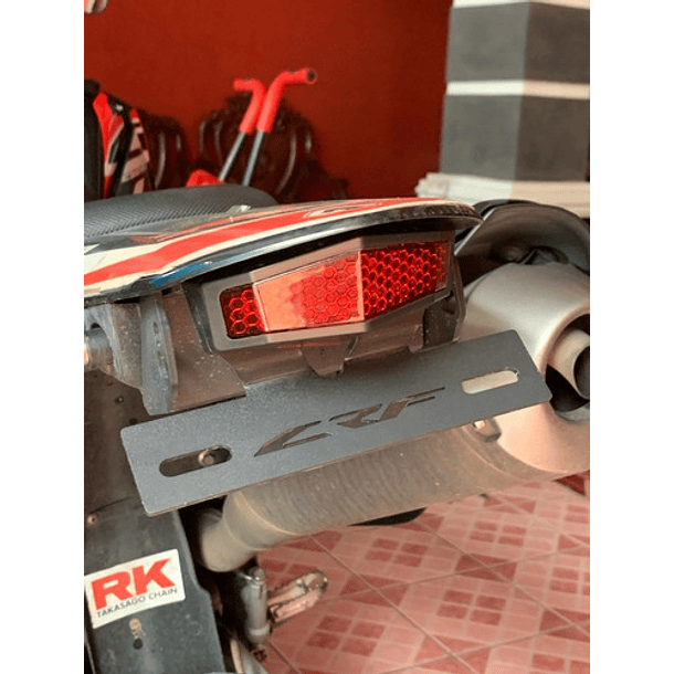 Foco Integrado + Soporte Patente Elimina Cola Honda Crf 250l 12