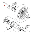 Eje Pasador Rueda Trasera Yamaha Mt03 Mt03a R3 R3a Original 3