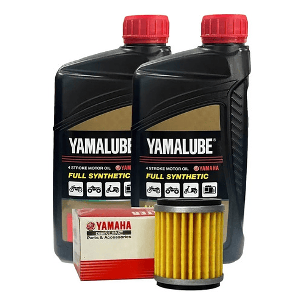 Kit De Mantención Yamalube 10w40 Full Sintético Yamaha Fz25 1