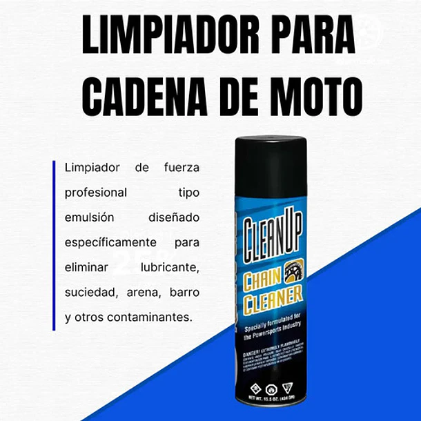 Limpiador Cadena De Moto Clean Up 507 Ml Maxima