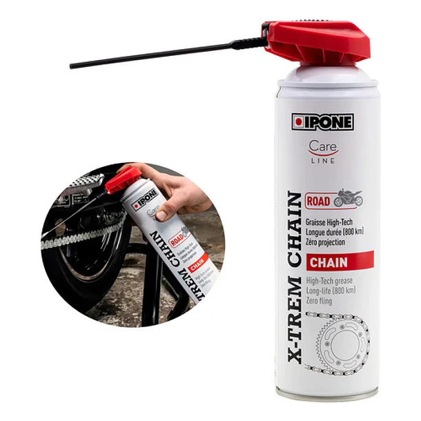 Lubricante De Cadena Ipone X-trem Chain Road Motos 500ml