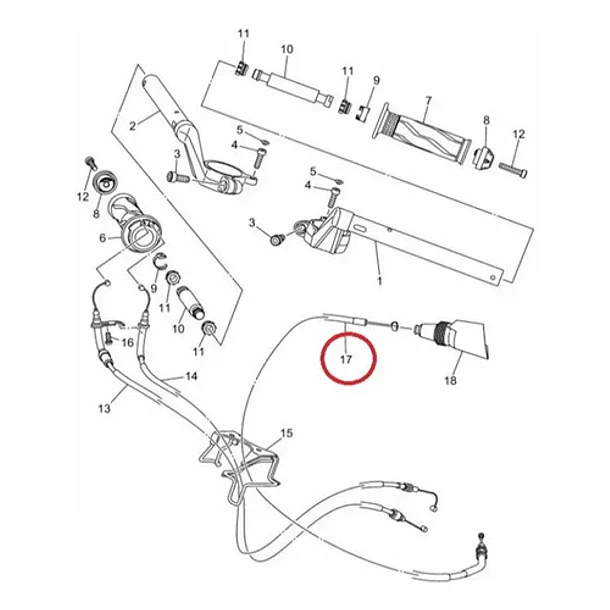Cable Piola De Embrague Yamaha R15 V3 V4 Original 5