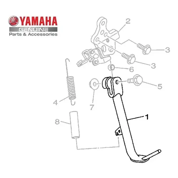Pata De Apoyo Yamaha R3 Mt03 Original 4
