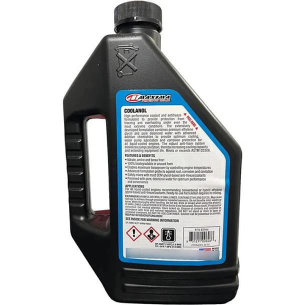 Refrigerante Coolant Anticongelante Maxima Coolanol 50/50 Negro