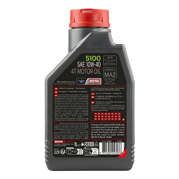Aceite Motul 5100 Semi Sintético 10w40 1l 3