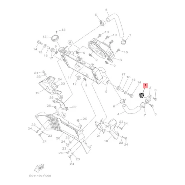 Termostato Yamaha R3 R3a Mt03 Mt03a Original 5