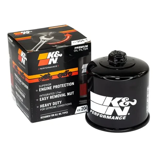 Filtro Aceite K&n 204 Yamaha R3/a Mt03/a Mt07 Honda Kawasaki