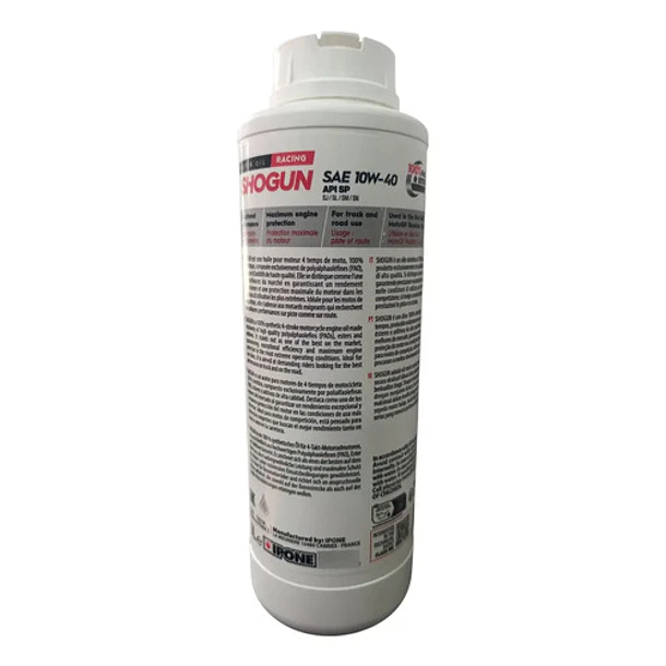 Aceite Ipone Shogun 10w40 Racing Ester Full Sintético 1l 4