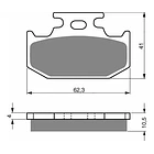 Pastillas Freno Trasero Goldfren Sinterizada R15 V3 Fz25 2