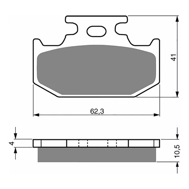Pastillas Freno Trasero Goldfren Sinterizada R15 V3 Fz25