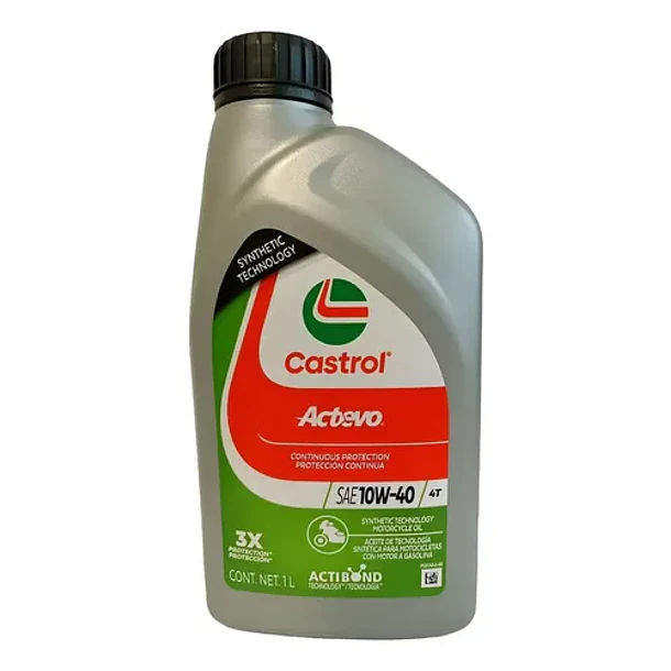 Aceite Castrol Actevo Sintético 10w40 4t