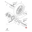 Tuerca Autocierre Eje Rueda Tras Yamaha R3/a Mt03/a Original 6