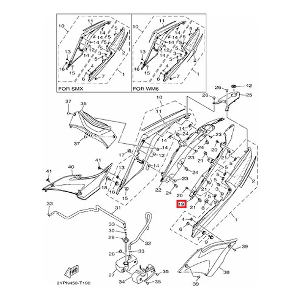 Tapa Lateral Izquierda Colin Yamaha R3/a Mt03/a Original 3