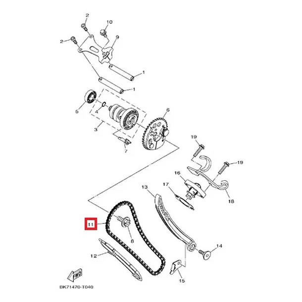 Cadena Distribución Yamaha R15 V3 V4 Original 4